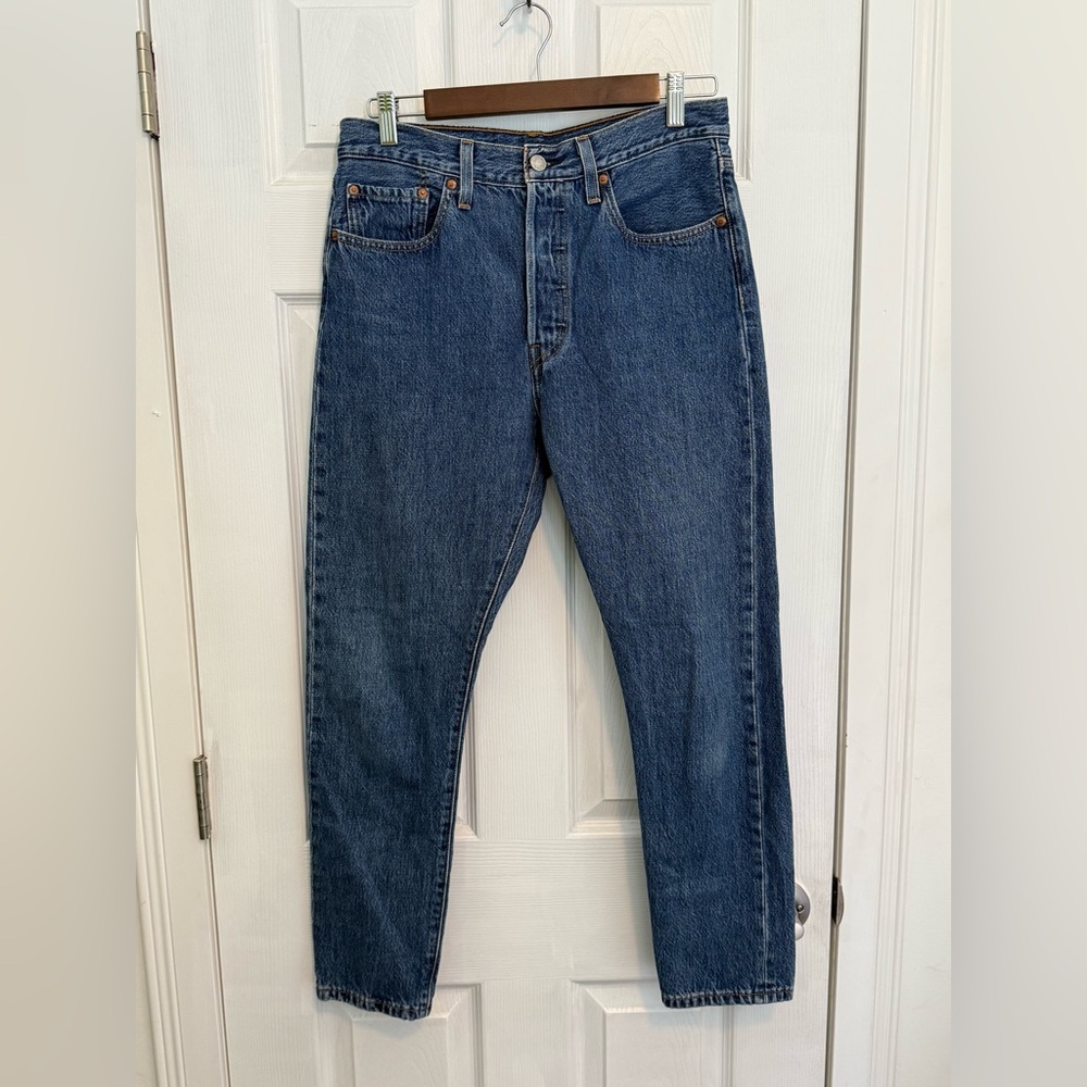 Levi's Women’s 501 Straight Blue Jeans